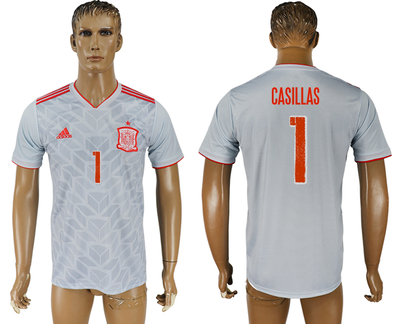 2018 world cup Maillot de foot Spain #1 CASILLAS